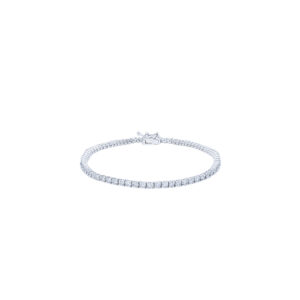 ラボグロウンダイヤモンドのテニスブレスレット（Pt900・総カラット2.0ct）