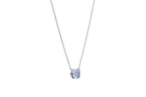 ラボグロウンダイヤモンドの一粒ネックレス（Pt900・0.5ct）